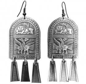 Серьги шумящие «Владимирские гуси-лебеди»