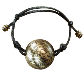 Браслет-шнурок сферический «Кельтские переплетенные собаки»