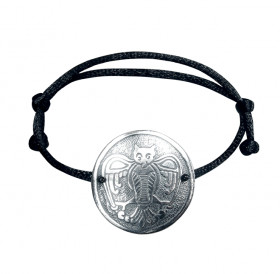 Браслет-шнурок «Сова». Тиснение