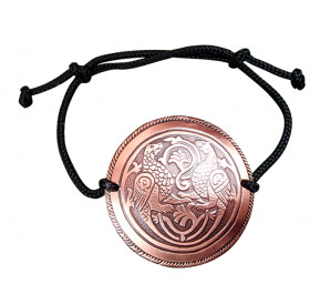 Браслет-шнурок «Симарглы». Тиснение