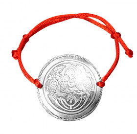 Браслет-шнурок «Симарглы». Тиснение