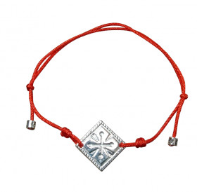 Браслет-шнурок «Иней» № 1