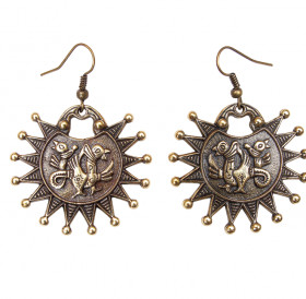 Серьги «Двухголовые грифоны»