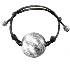 Браслет-шнурок сферический «Кельтские переплетенные собаки»