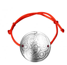 Браслет-шнурок «Трехногий коловрат». Тиснение