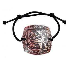 Браслет-шнурок «Жаворонок». Тиснение