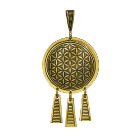 Подвеска "Цветок жизни"  с висюльками