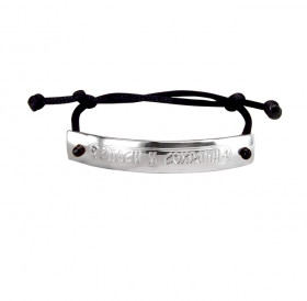 Браслет-шнурок «Спаси и сохрани». Светлый