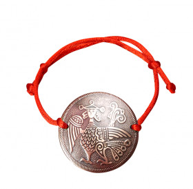 Браслет-шнурок «Алконост». Тиснение