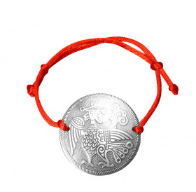 Браслет-шнурок «Алконост». Тиснение