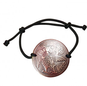 Браслет-шнурок «Алконост». Тиснение