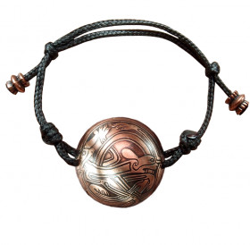 Браслет-шнурок сферический «Кельтские переплетенные собаки»