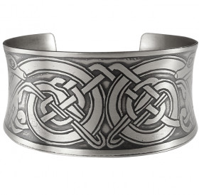 Браслет широкий вогнутый «Кельтские собаки»