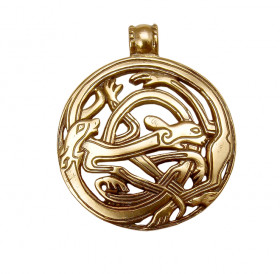 Подвеска прорезная «Переплетённые собаки»