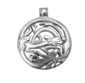 Подвеска прорезная «Переплетённые собаки»