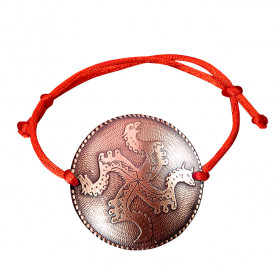 Браслет-шнурок «Солнцеворот». Тиснение