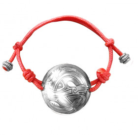 Браслет-шнурок сферический «Кельтские переплетенные собаки»