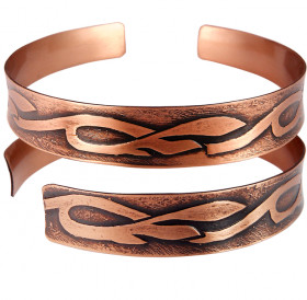 Браслет вогнутый «Луговые травы»