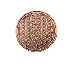 Пятак медный "Цветок жизни"