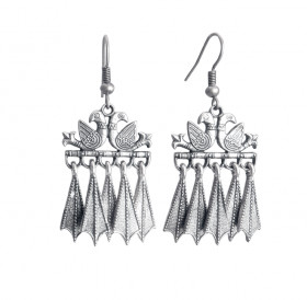 Серьги «Пара голубей»