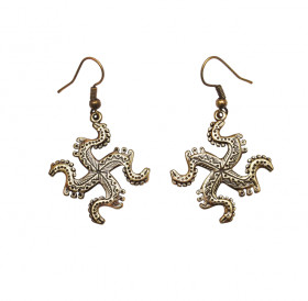 Серьги прорезные «Солнцеворот»