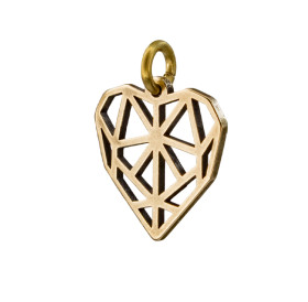 Подвеска "Геометрическое сердце"