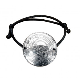 Браслет-шнурок «Кельтские переплетенные собаки». Тиснение