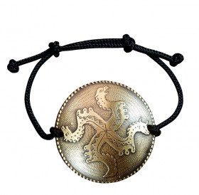 Браслет-шнурок «Солнцеворот». Тиснение