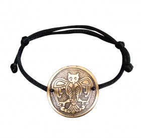 Браслет-шнурок «Сова». Тиснение