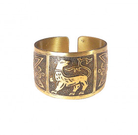 Кольцо «Зверь с процветшим хвостом»