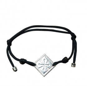 Браслет-шнурок «Иней» № 1