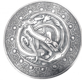 Фибула литая «Кельтские переплетенные собаки»