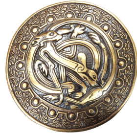 Фибула литая «Кельтские переплетенные собаки»