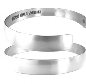 Браслет «Спаси и сохрани» узкий. Текст внутри