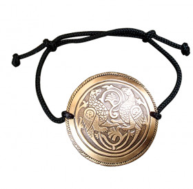 Браслет-шнурок «Симарглы». Тиснение