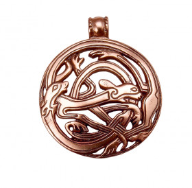 Подвеска прорезная «Переплетённые собаки»