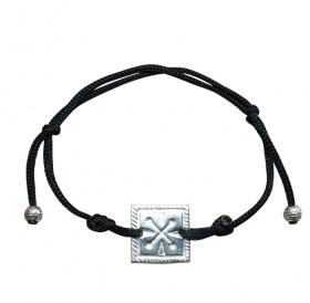 Браслет-шнурок «Иней» № 2