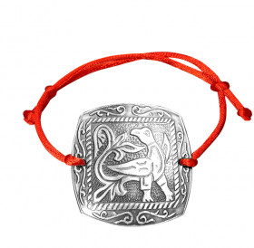 Браслет-шнурок «Жаворонок». Тиснение