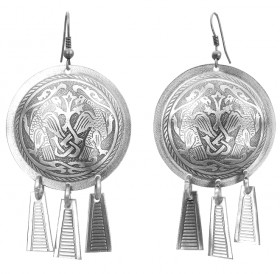 Серьги шумящие «Суздальские ястребы»