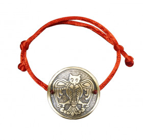 Браслет-шнурок «Сова». Тиснение