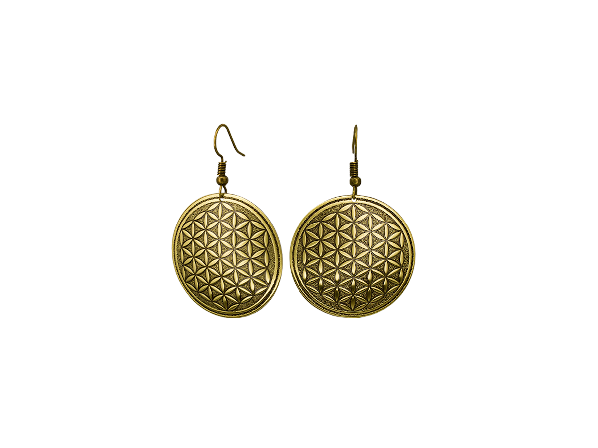 Серьги "Цветок жизни"