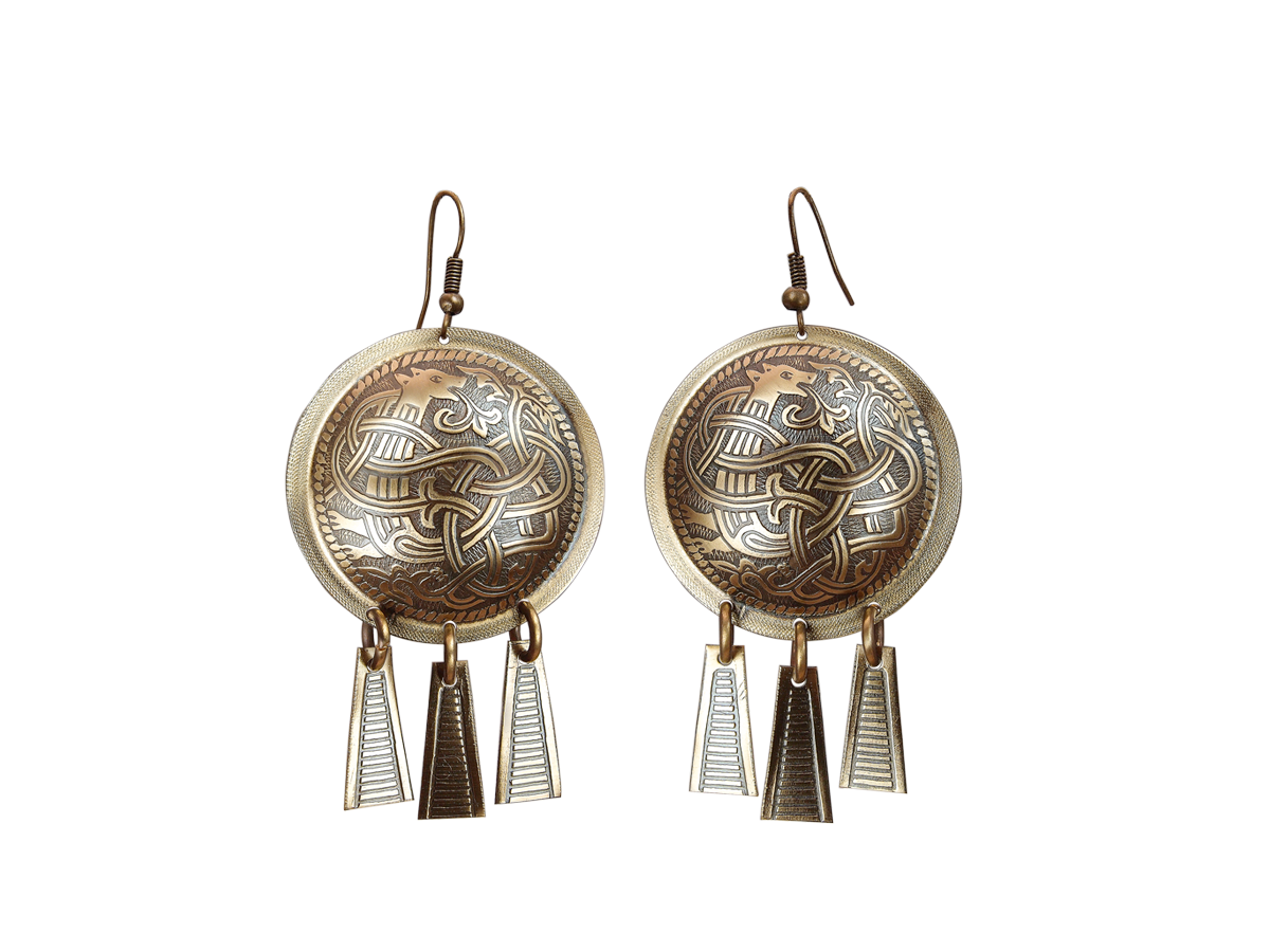 Серьги шумящие «Неведомый зверь»