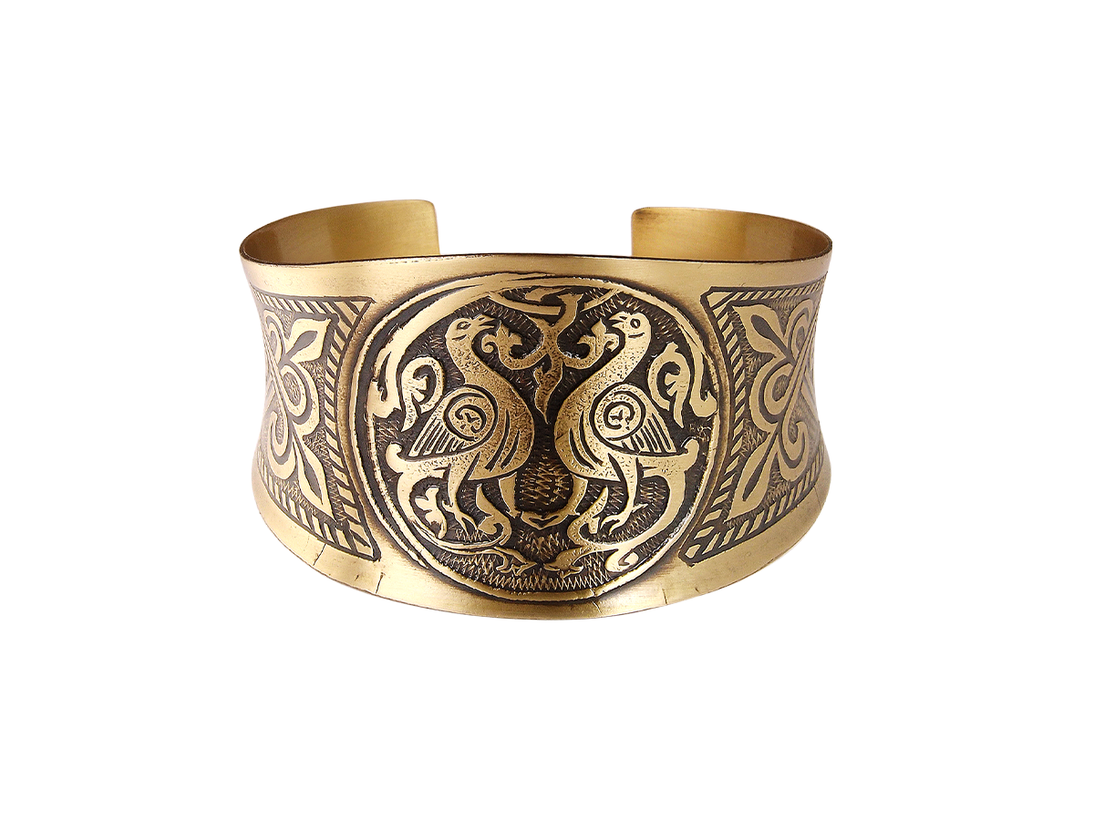 Браслет вогнутый «Cуздальские голуби»