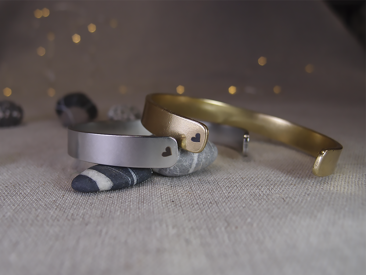 Браслет жесткий 9 мм «Кактусы» № 1. Толщина 2 мм