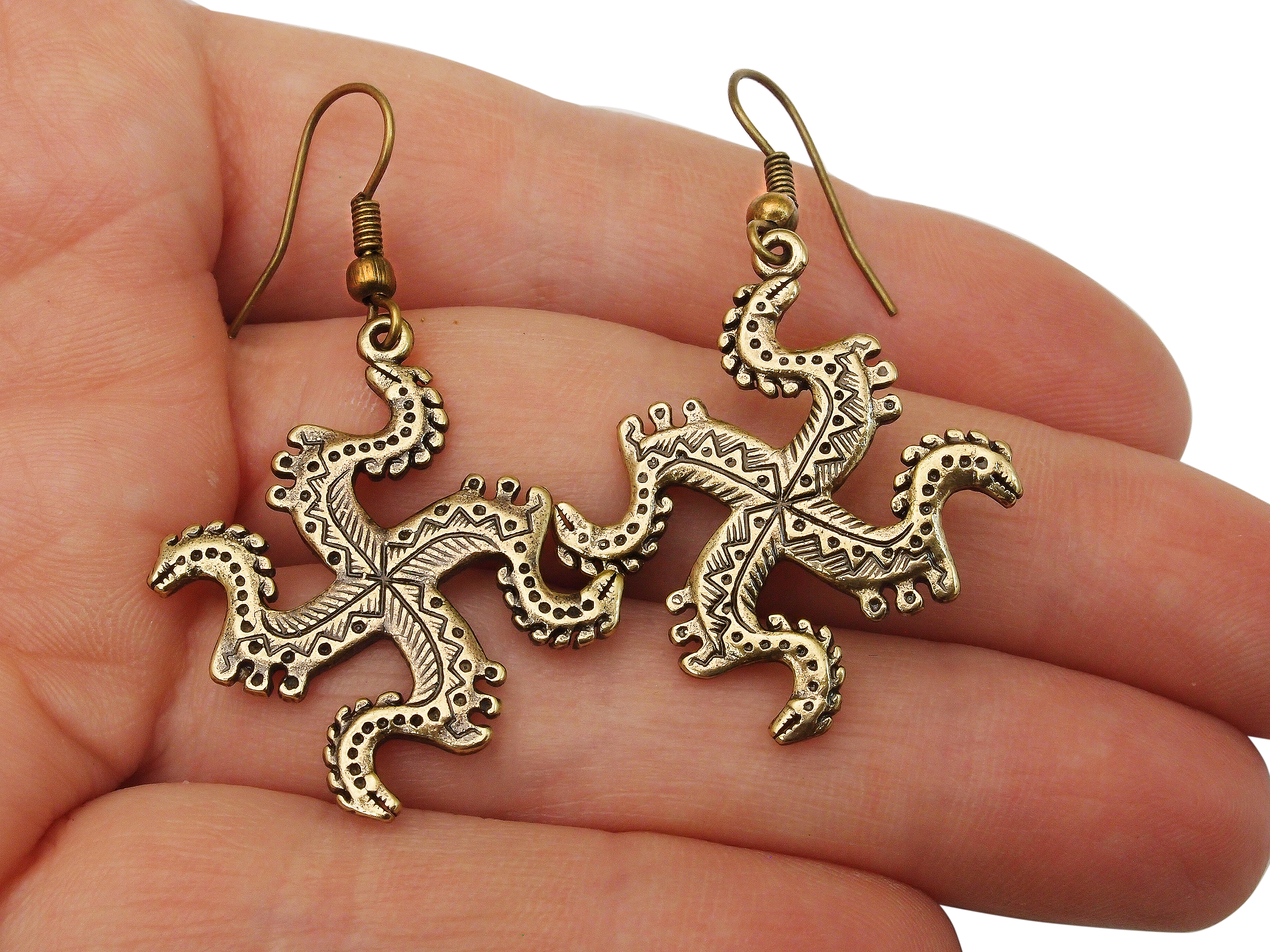 Серьги прорезные «Солнцеворот»