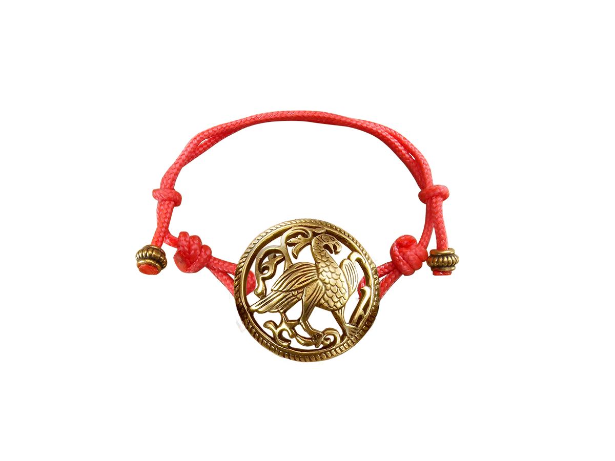 Браслет-шнурок «Суздальская птица»