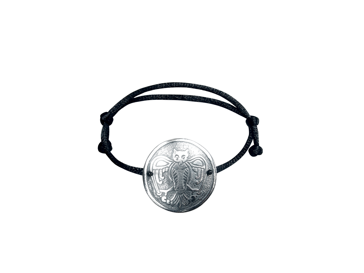 Браслет-шнурок «Сова». Тиснение