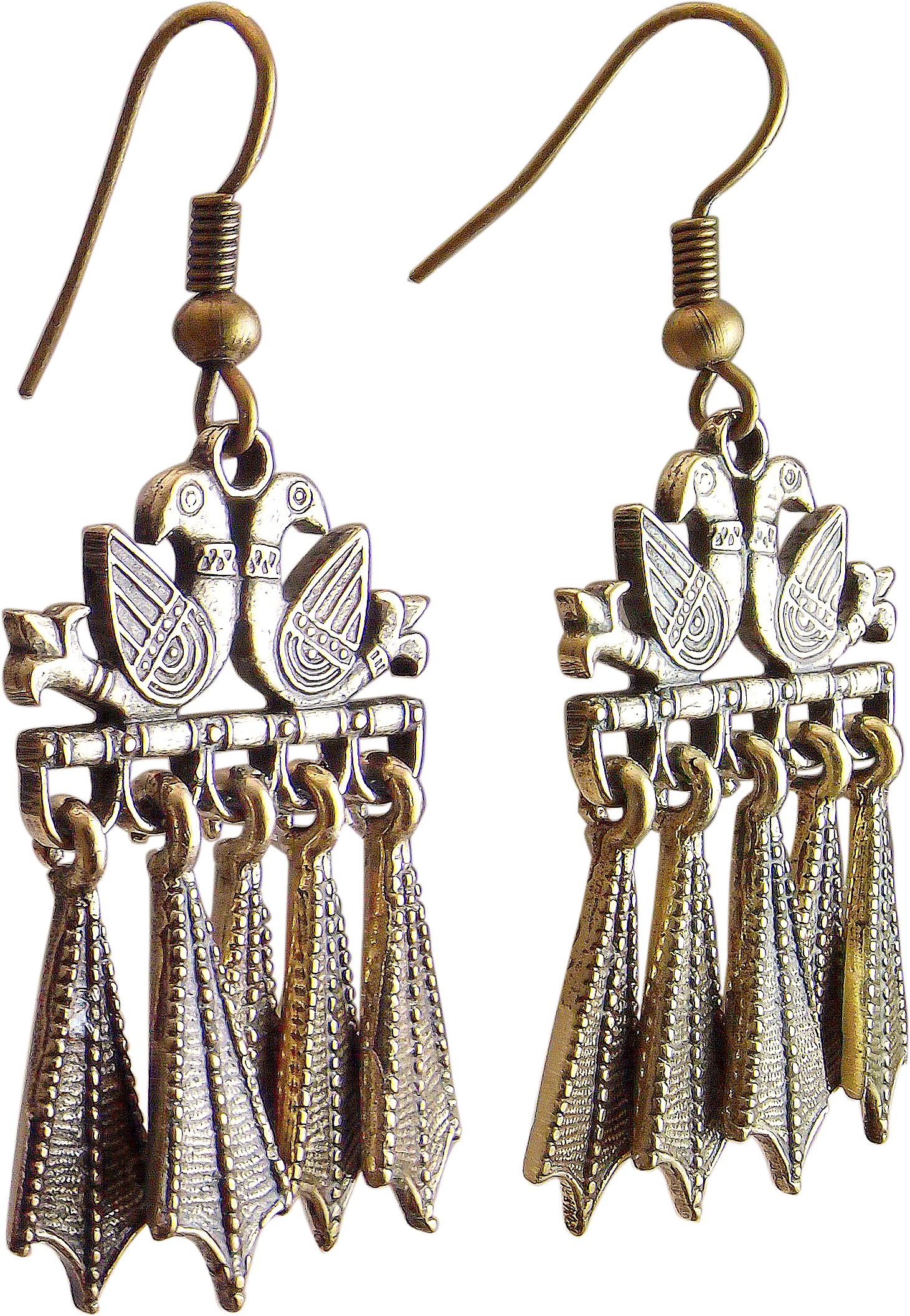 Серьги «Пара голубей»