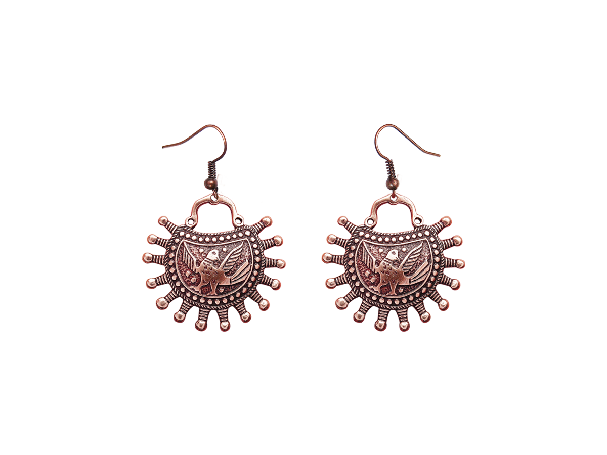 Серьги «Суздальские соколы»