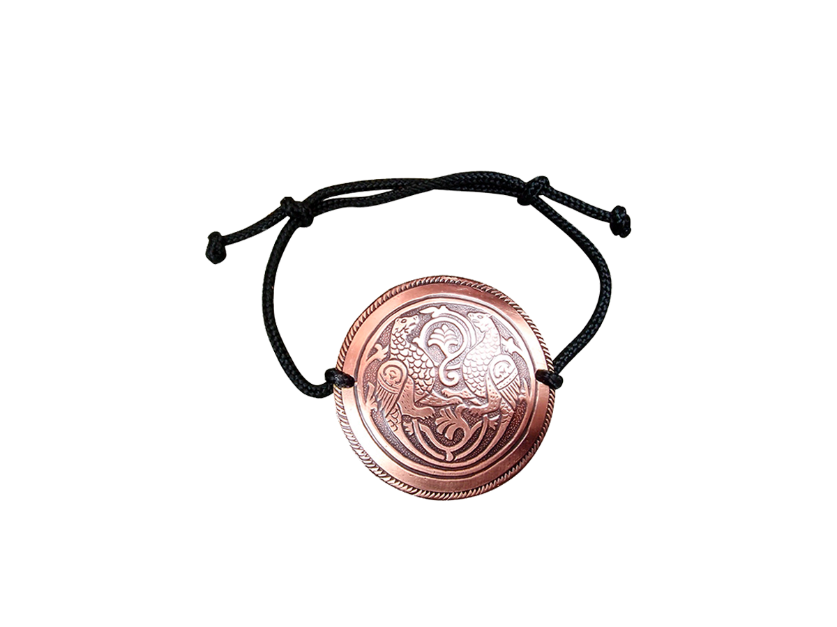 Браслет-шнурок «Симарглы». Тиснение